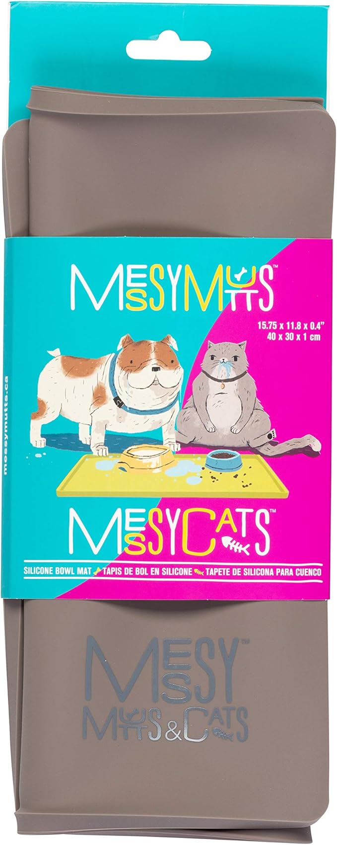 Messy Mutts & Cats Silicone Non-Slip Pet Bowl Mat - Image 2