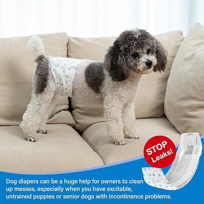 Pet Soft Disposable Male Wrap Dog Diaper - Image 7