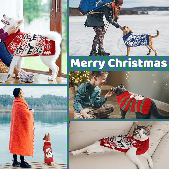 Christmas Dog Sweaters for Small Large Dogs Girl, Soft Warm Pup Dogs Shirt - Image 7