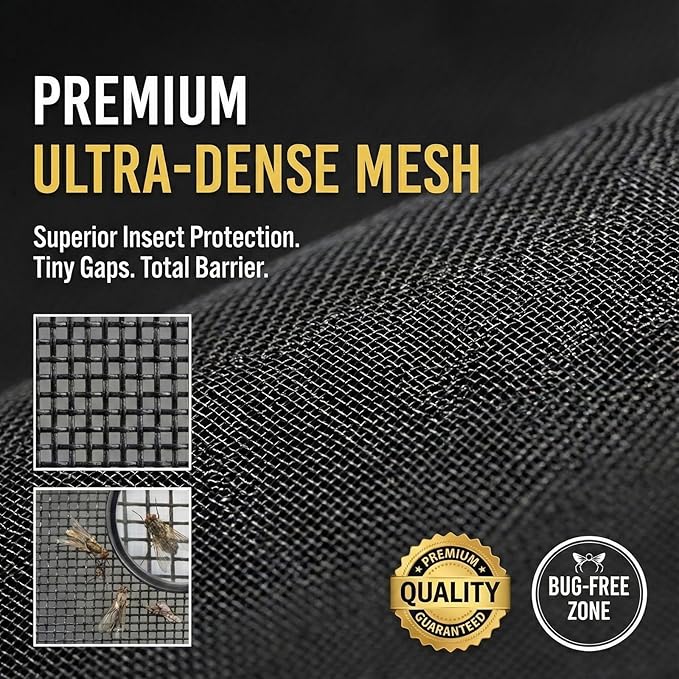 Premium Magnetic Screen Door, Heavy-Duty Reinforced Mesh, Ultra-Dense Weave - Image 3