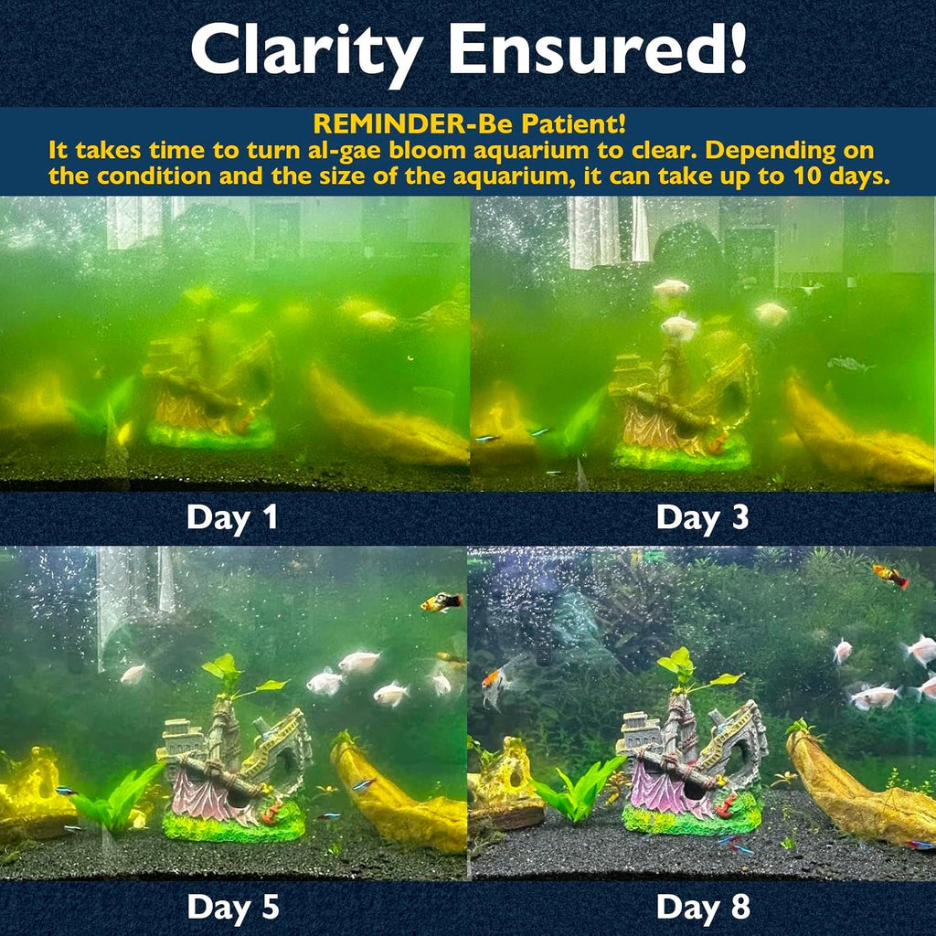 225GPH U - V Aquarium Filter Green Water Cleaning for 20-70 Gallon Tanks