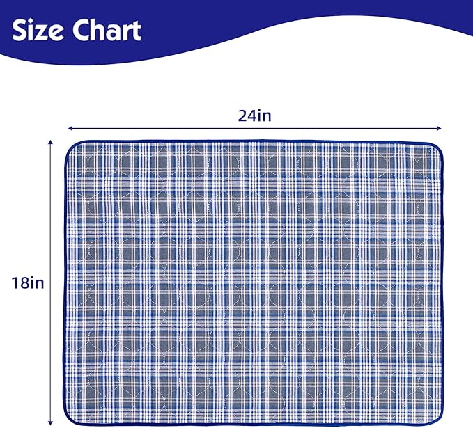 OUTCREATOR® Washable Bed Pads 18" x 24" - Image 2