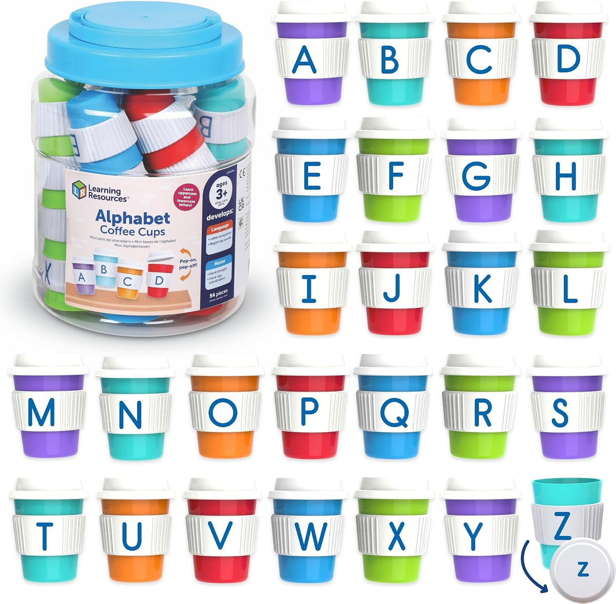 Learning Resources Alphabet Coffee Cups