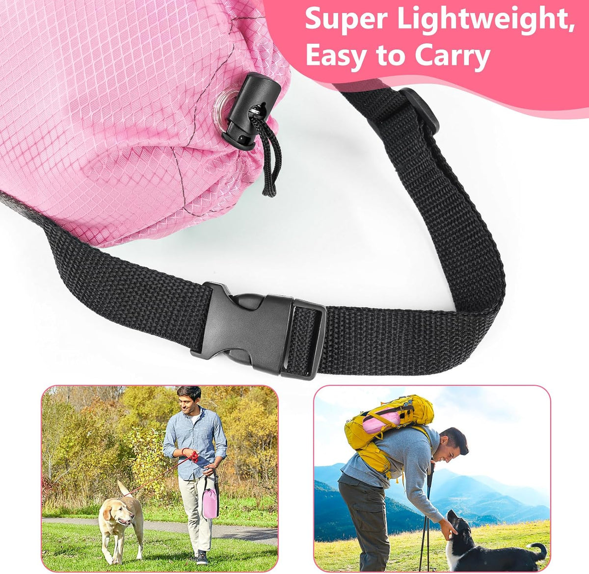 Tresbro Dog Tie Out Cable for Camping, 50ft/75ft/100ft Trolley System for Dogs up to 300lbs, Portable Lightweight Dog Runner Lead for Yard, Reflective Camping Leash for Courtyard, Park, Outside