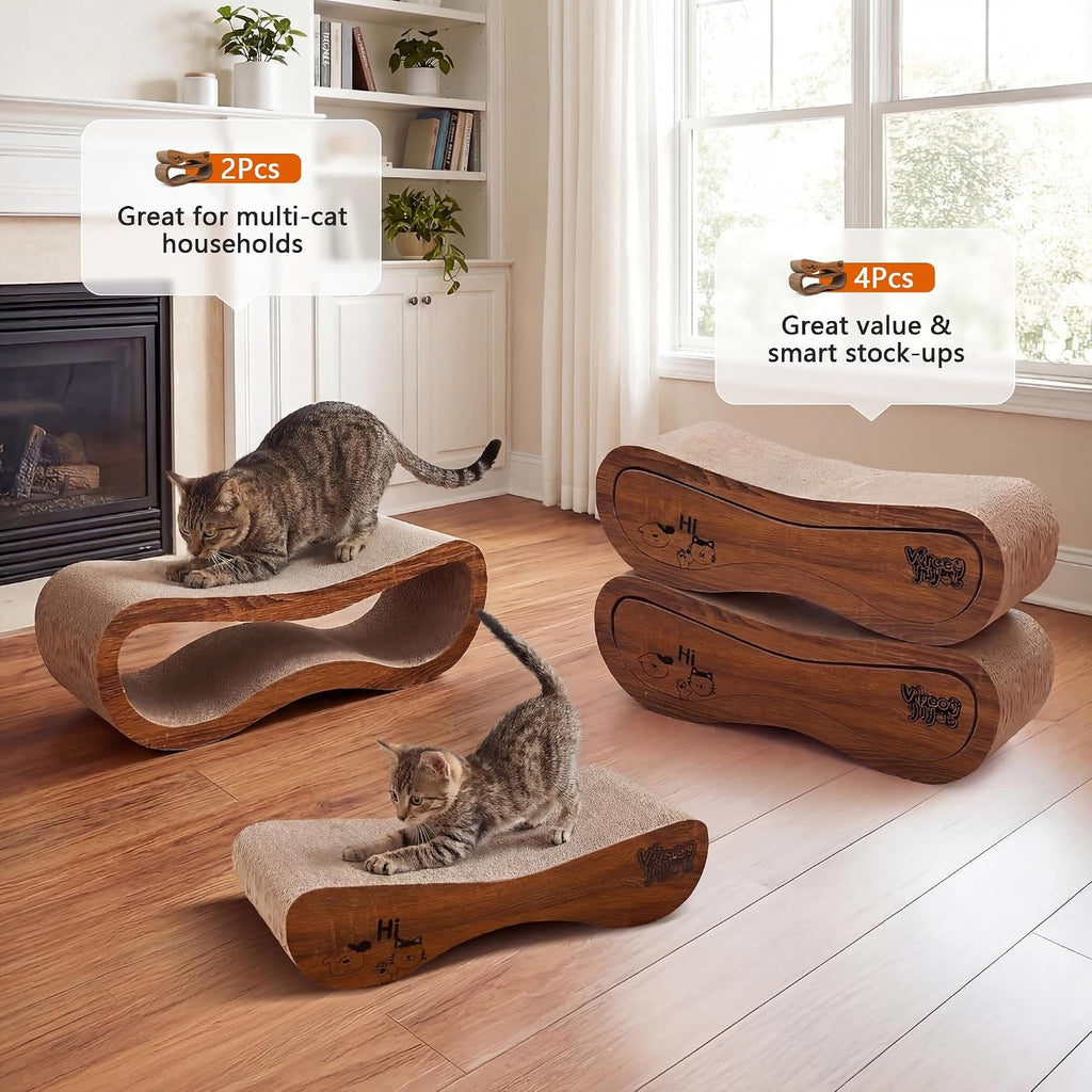 Cat Scratcher 2 in 1 Scratchers for Indoor Cats Scratching Board Cardboard