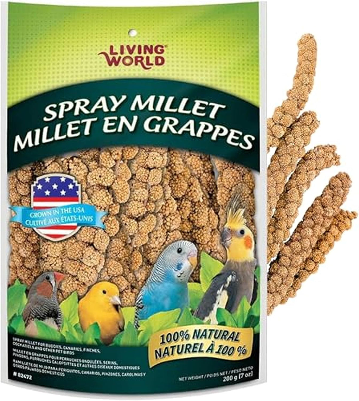 Living World Millet Spray for Birds, 17.6 Oz