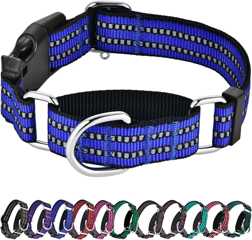Martingale Collar for Dogs,Reflective Escape Proof,Coffee Brown,S
