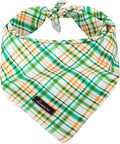 ARING PET Dog Bandana, Cotton Green Plaid Pet Bandanas, Soft Comfortable Cute by ARINGPET