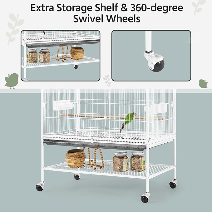 Yaheetech 52inch Bird Cage Extra Large Parakeet Parrot Cage - Image 7
