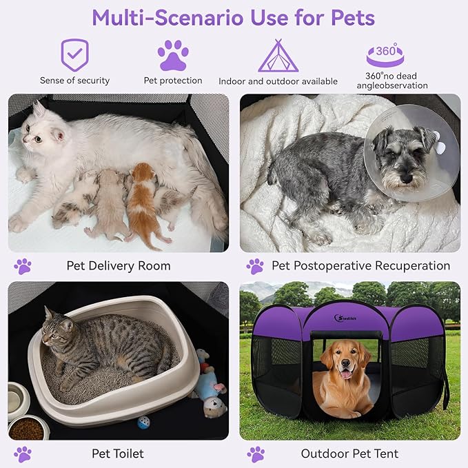 Large Dog Playpen, Puppy Pet Playpen Indoor, Dogs Tent Crates Cage - Image 3