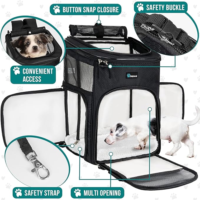 PetAmi Dog Backpack Carrier, Airline Approved Cat Backpacks - Image 3
