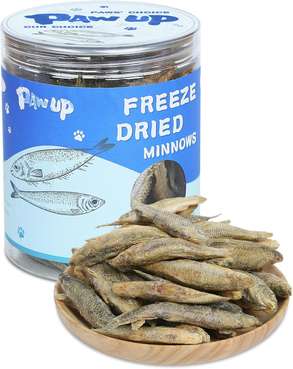 PAWUP Freeze Dried Minnows Dog Treats – 100% Single Ingredient