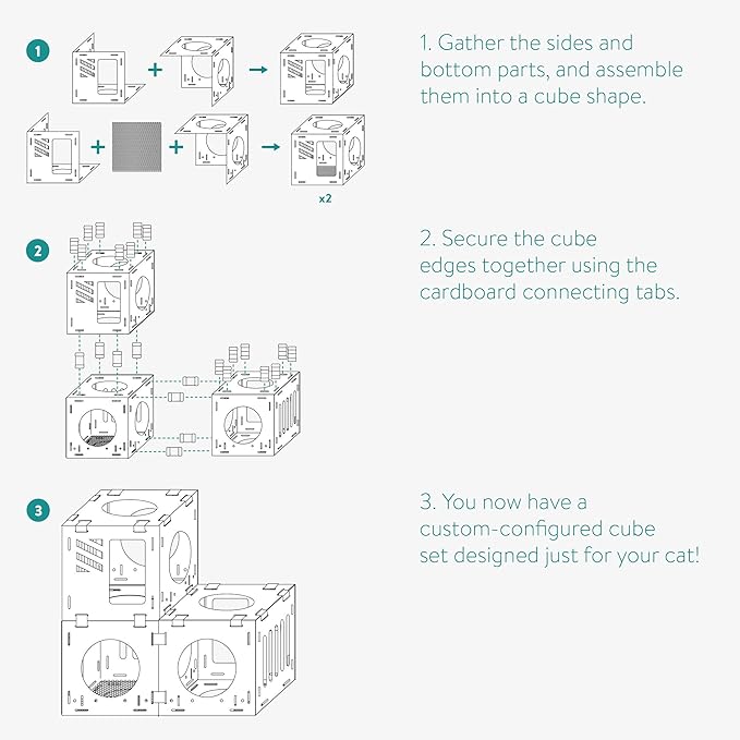 Navaris Modular Cardboard Cat House - Image 4