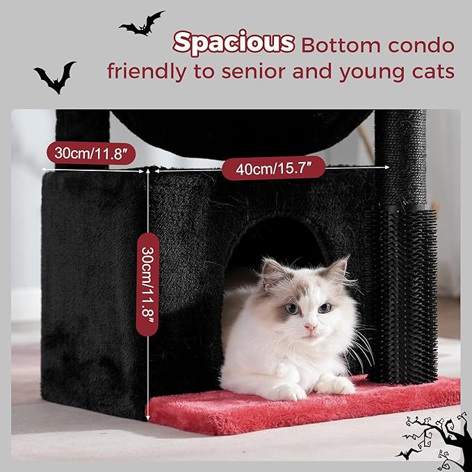 Gothic Cat Tree 32 Inches Small Cat Tree - Image 4