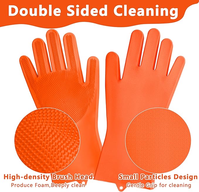 Pet Grooming Gloves—Heat Resistant Dog Washing Gloves - Image 4