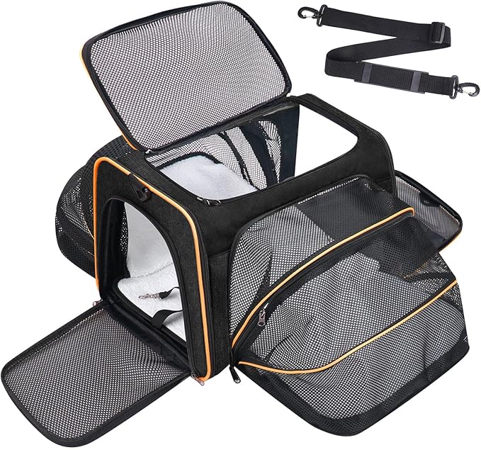 Premium Pet Carrier – Dog & Cat Travel Bag, Airline Approved, Soft-Sided Design by Unknown