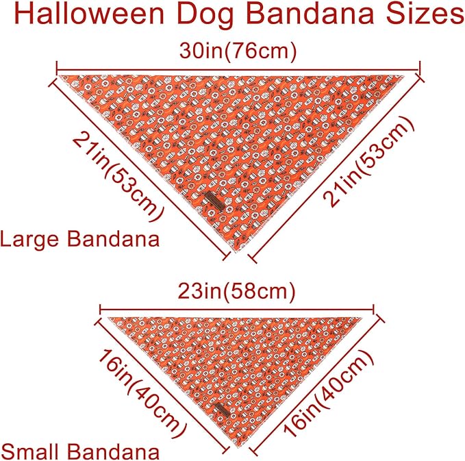 Fall Dog Bandana, Autumn Triangle Bid Scarf - Image 6