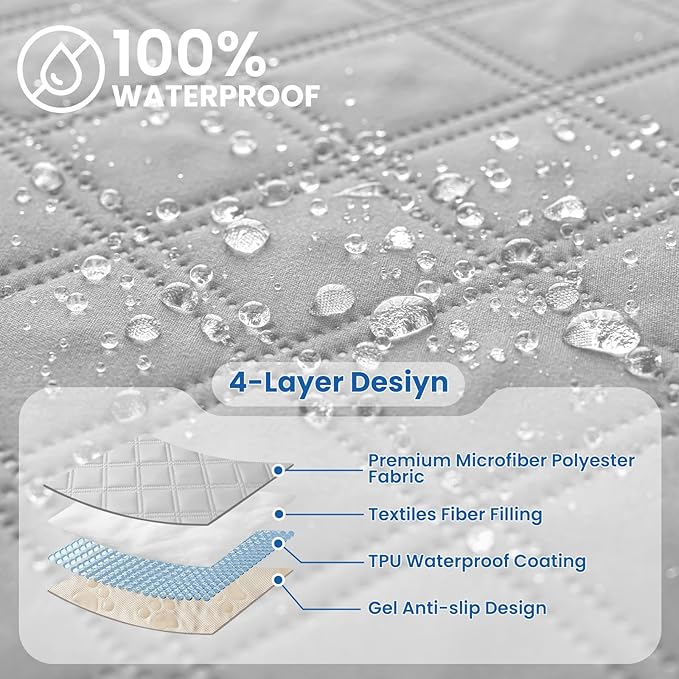 Waterproof Dog Bed Cover Pet Blanket, Soft Couch Cover - Image 2