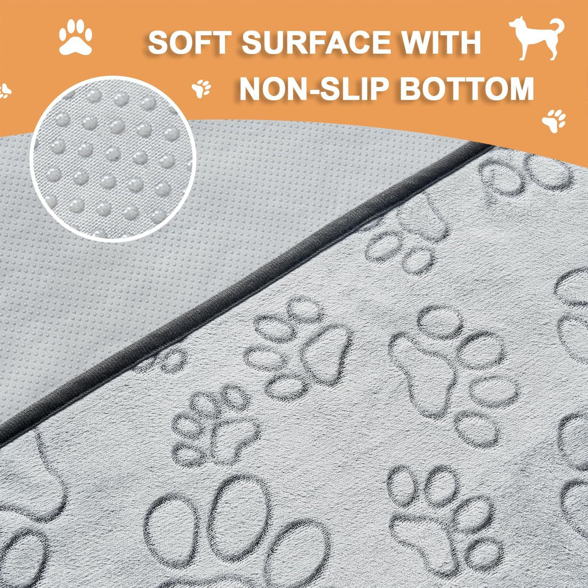 Qeils Reusable Puppy Pads, Washable Pee Pads, Leakproof 65"x 48"