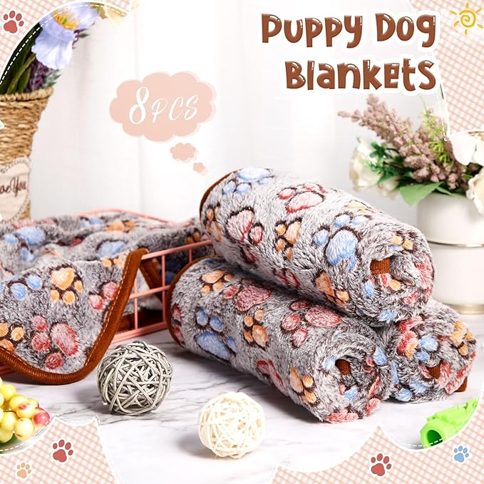 Tegeme 8 Pcs Fleece Dog Blankets - Image 4