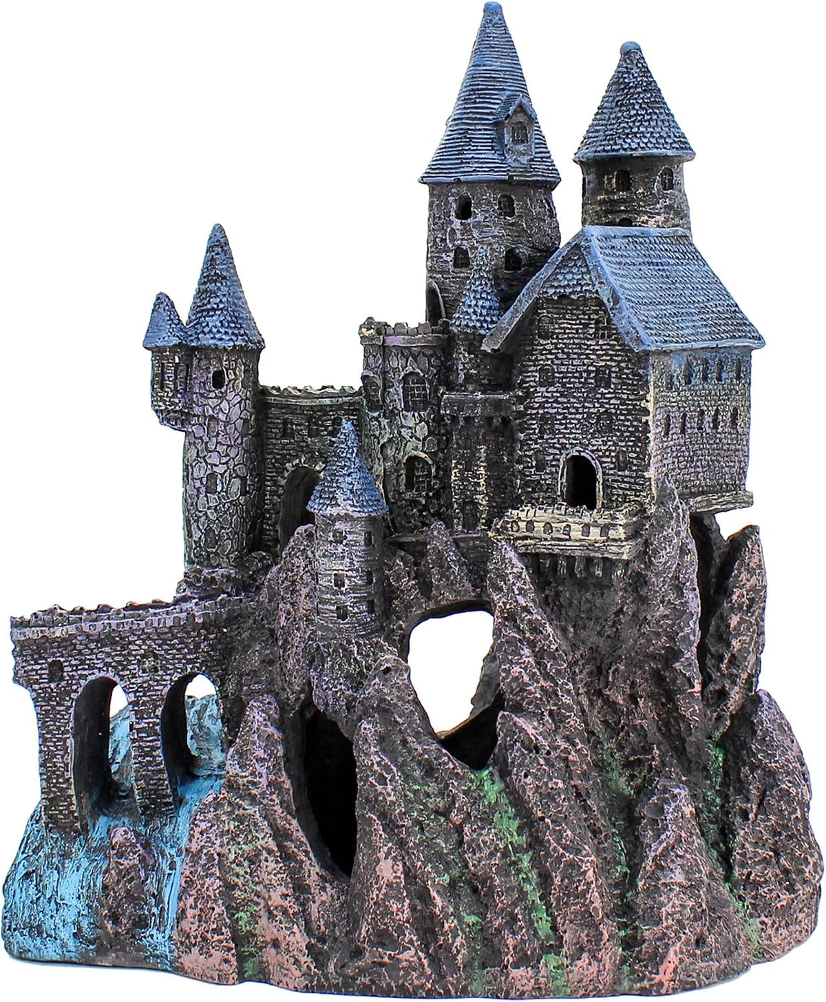 Penn-Plax Age-of-Magic Enchanted Castle Aquarium Decoration – Safe for Freshwater and Saltwater Fish Tanks – Medium