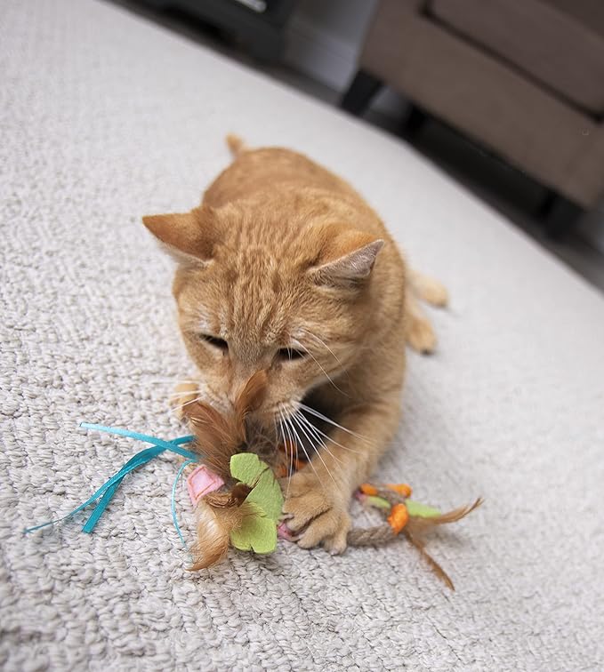 SmartyKat Dream Dangler 2-in-1 Hanging Feather Cat Toy - Image 4