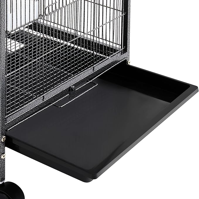 Yaheetech 40 Inch Wrought Iron Bird Cage Open-Top Parrot Cage - Image 8