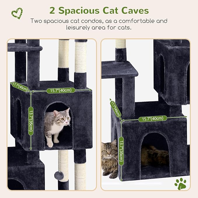 Globlazer Cat Tower for Indoor Cats, Heavy Duty Cat Trees for Large Adult Big - Image 3