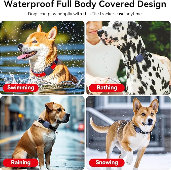DDJ 2-Pack Dog Collar Holder for Tile Life360 Mate 2022 Tracker, Waterproof - Image 3