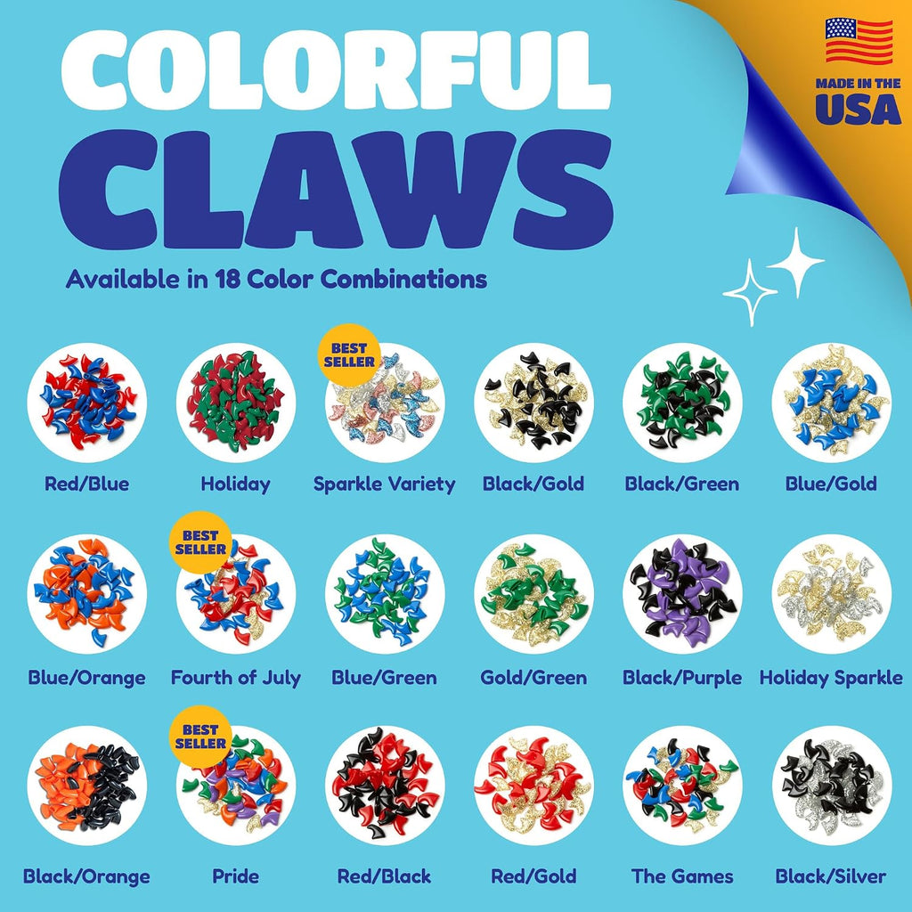 Soft Claws Nail Caps for Large Cats, 40 Caps, Pink and Green