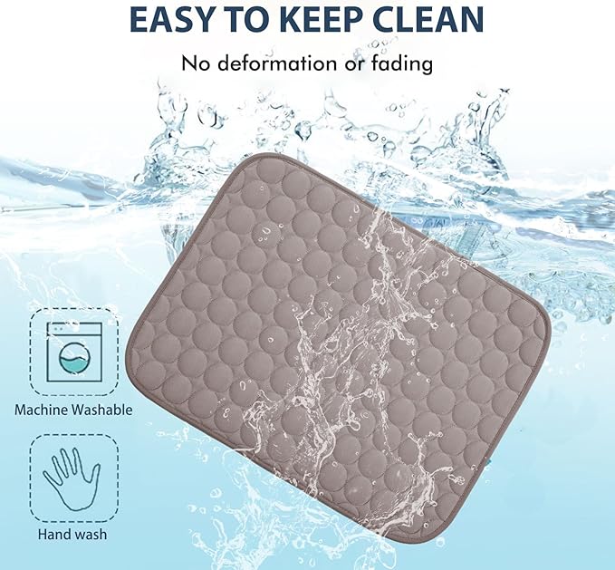 MICROCOSMOS Summer Cooling Mat & Sleeping Pad- Water Absorption Top, EZ Clean - Image 5