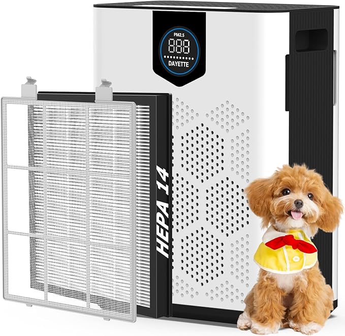 DAYETTE Air Purifiers for Home Large Room Up to 2400 Ft² by Dayette
