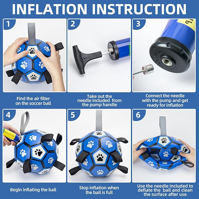 QDAN Extra Large Dog Toys Soccer Ball - Image 9