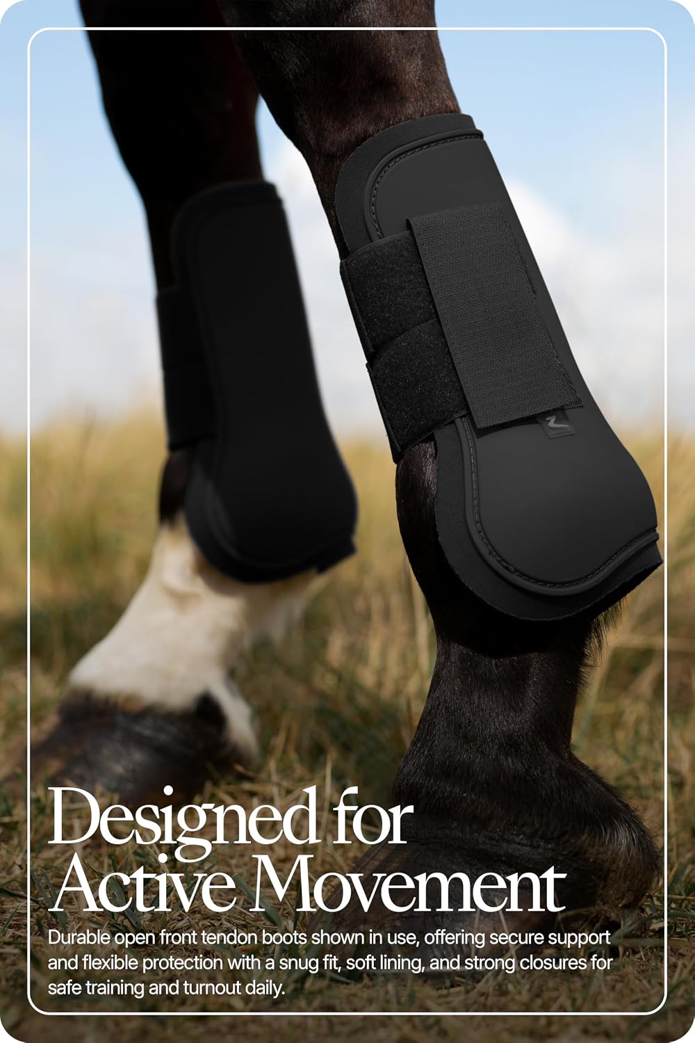 HORZE Chicago Protective Horse Boots, Secure Fit Splint Boots for Horses