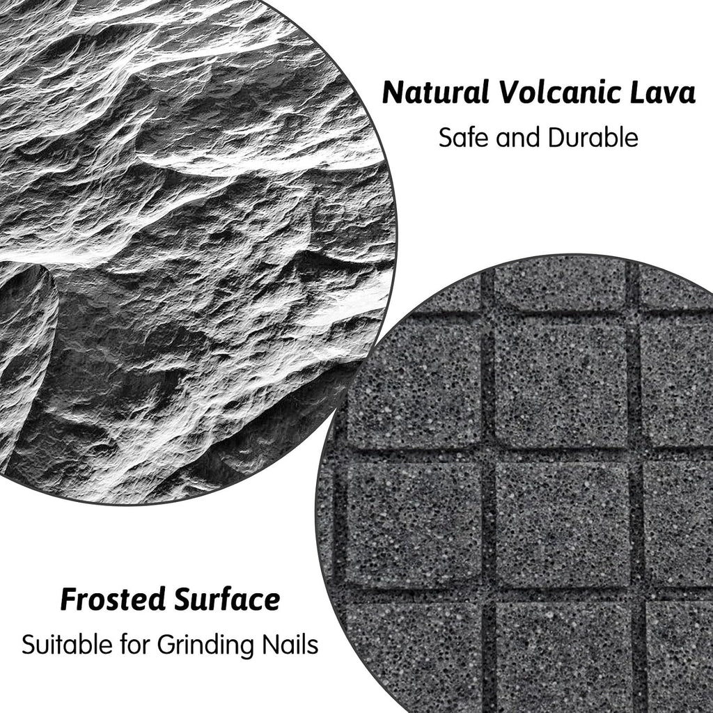 Hamiledyi Rabbit Scratch Foot Pads Bunny Grinding Claw Pad 4 PCS Small Animal Lava Grinding Teeth Stone Hamster Grinding Teeth Block for Guinea Pig Rat Gerbil Chinchilla Hedgehog