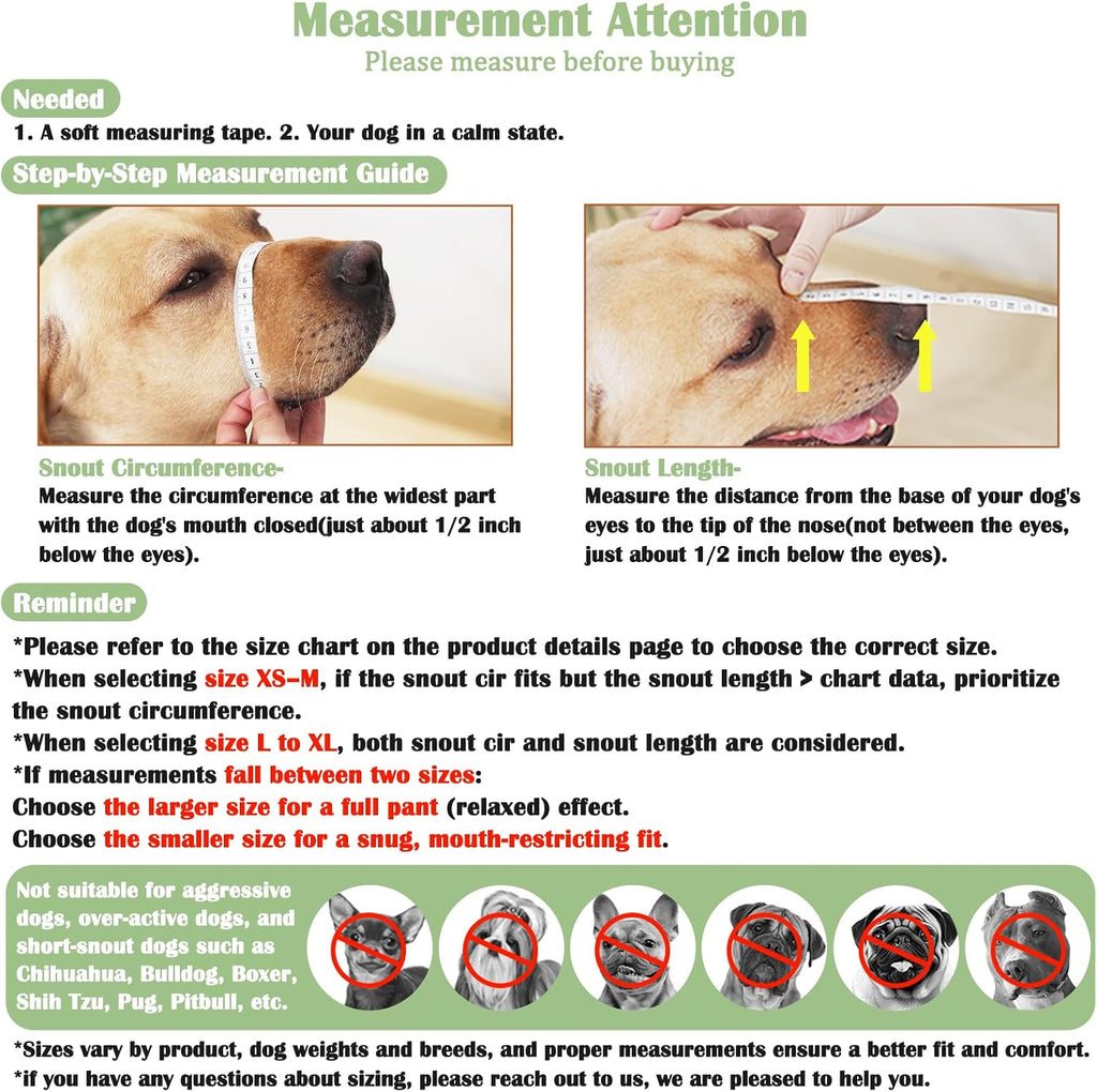 Mayerzon Soft Mesh Dog Muzzle for Small Medium Large Dogs Anti Scavenging
