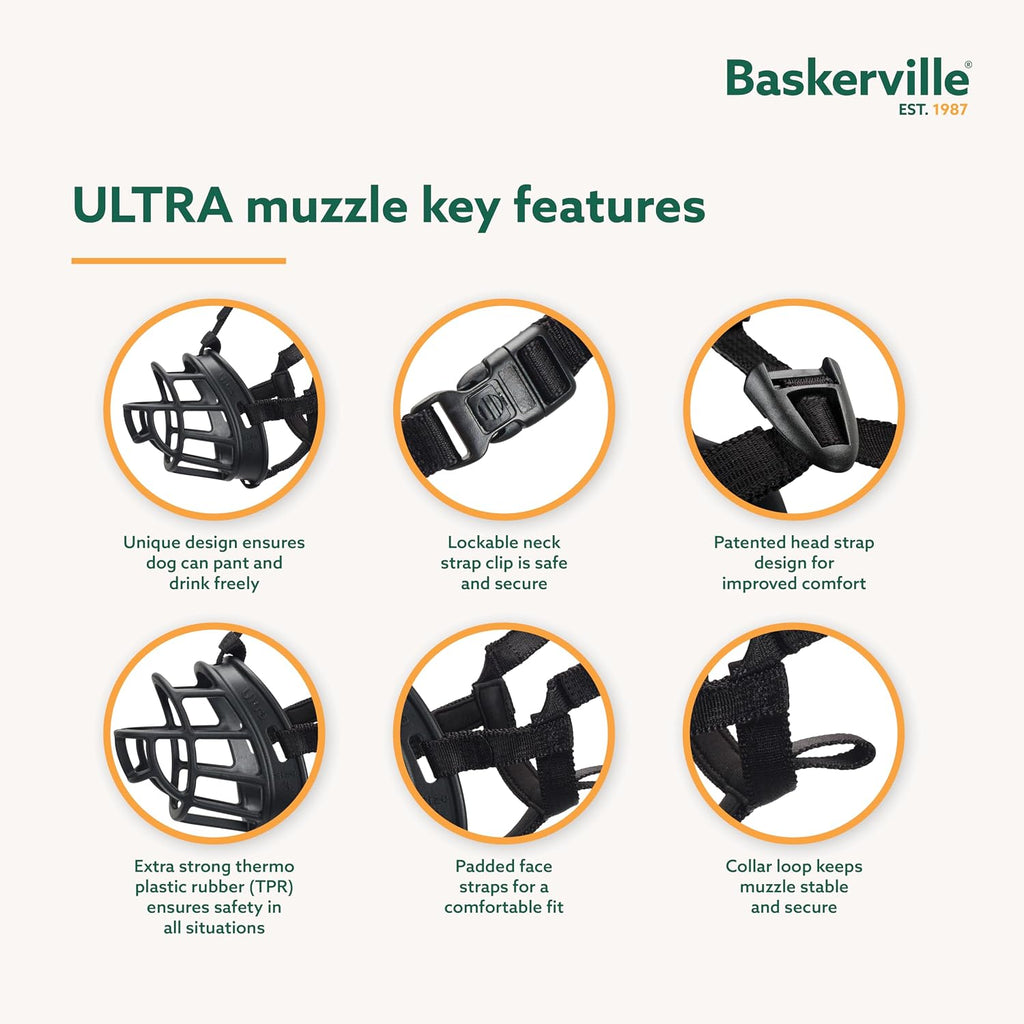 Baskerville ULTRA Dog Muzzle | Size 4