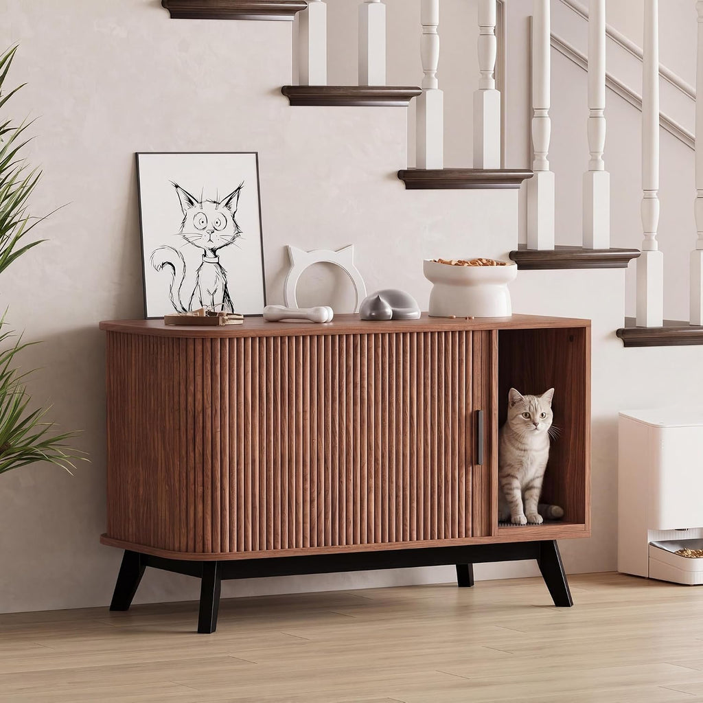 Garvee Cat Litter Box Furniture, 39" Hidden Litter Box Furniture