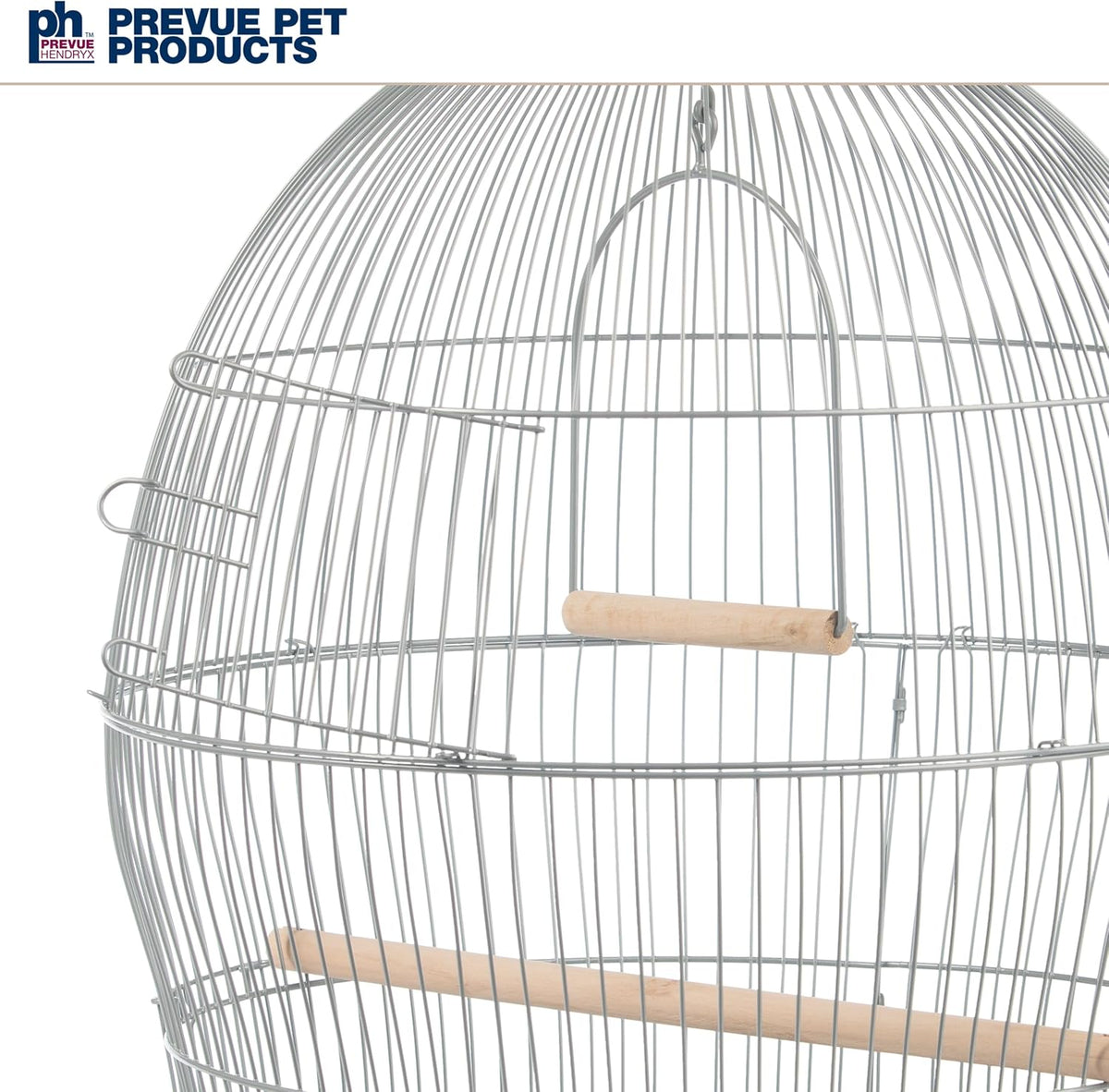 Prevue Pet Products Sonata Round Metal Birdcage - Gray