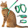 Cat Harness and Leash Set with Matching Collar – Escape Proof Harness by Unknown
