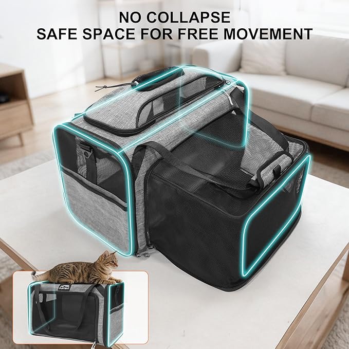 Top and Side Expandable Pet Carriers, in-Cabin Travel Carrier - Image 6