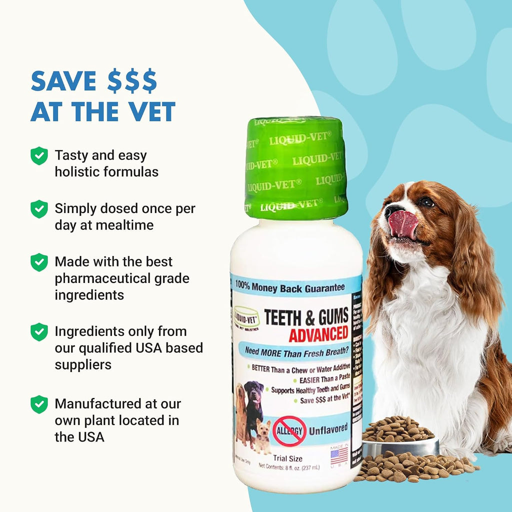 LIQUID-VET Dog Dental Care - Teeth Cleaning, Plaque & Fresh Breath