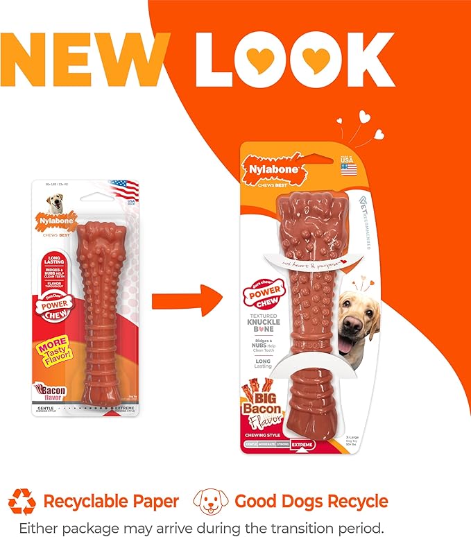 Nylabone Textured Knuckle Bone Power Chew Toy - Image 3