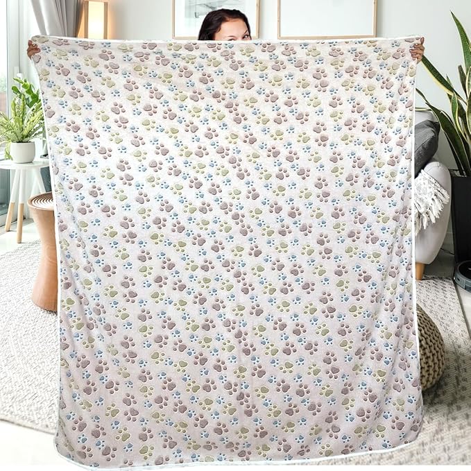 Dog Blankets for Large Dogs, Soft Fluffy Flannel Pet Blanket Mat Cover for Bed - Image 6