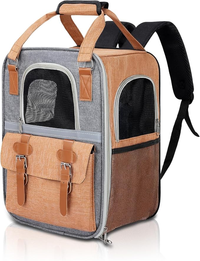 ‌YooxArmor Cat Carrier Backpack, Airline Approved Mesh Dog Backpack by YooxArmor