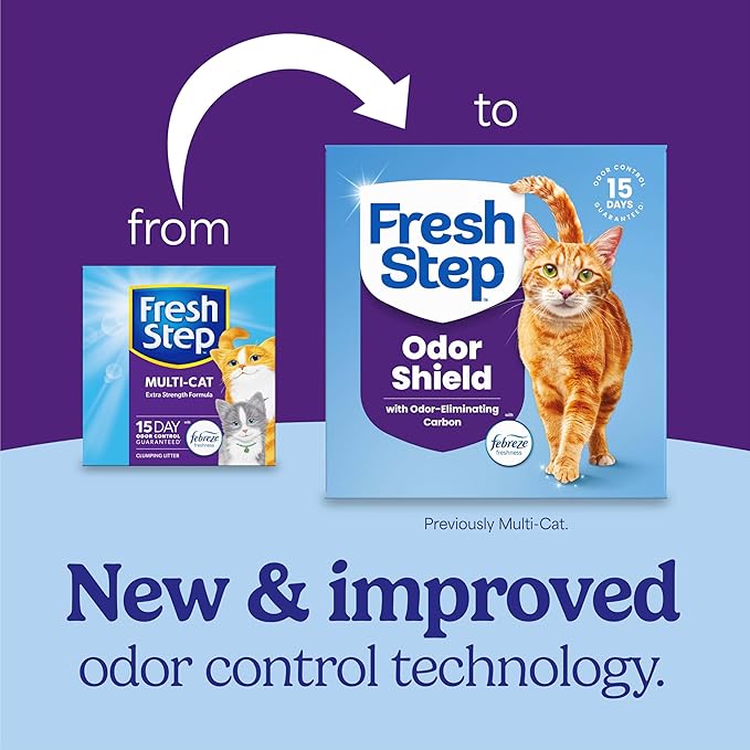 Fresh Step Clumping Cat Litter, Long Lasting Odor Control Kitty Litter - Image 2
