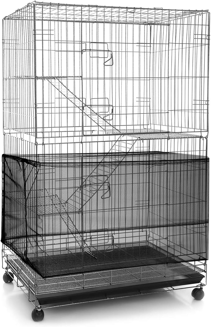 Shappy Large Bird Cage Seed Catcher, Bird Cage Cover Net Skirt Guard, by Shappy