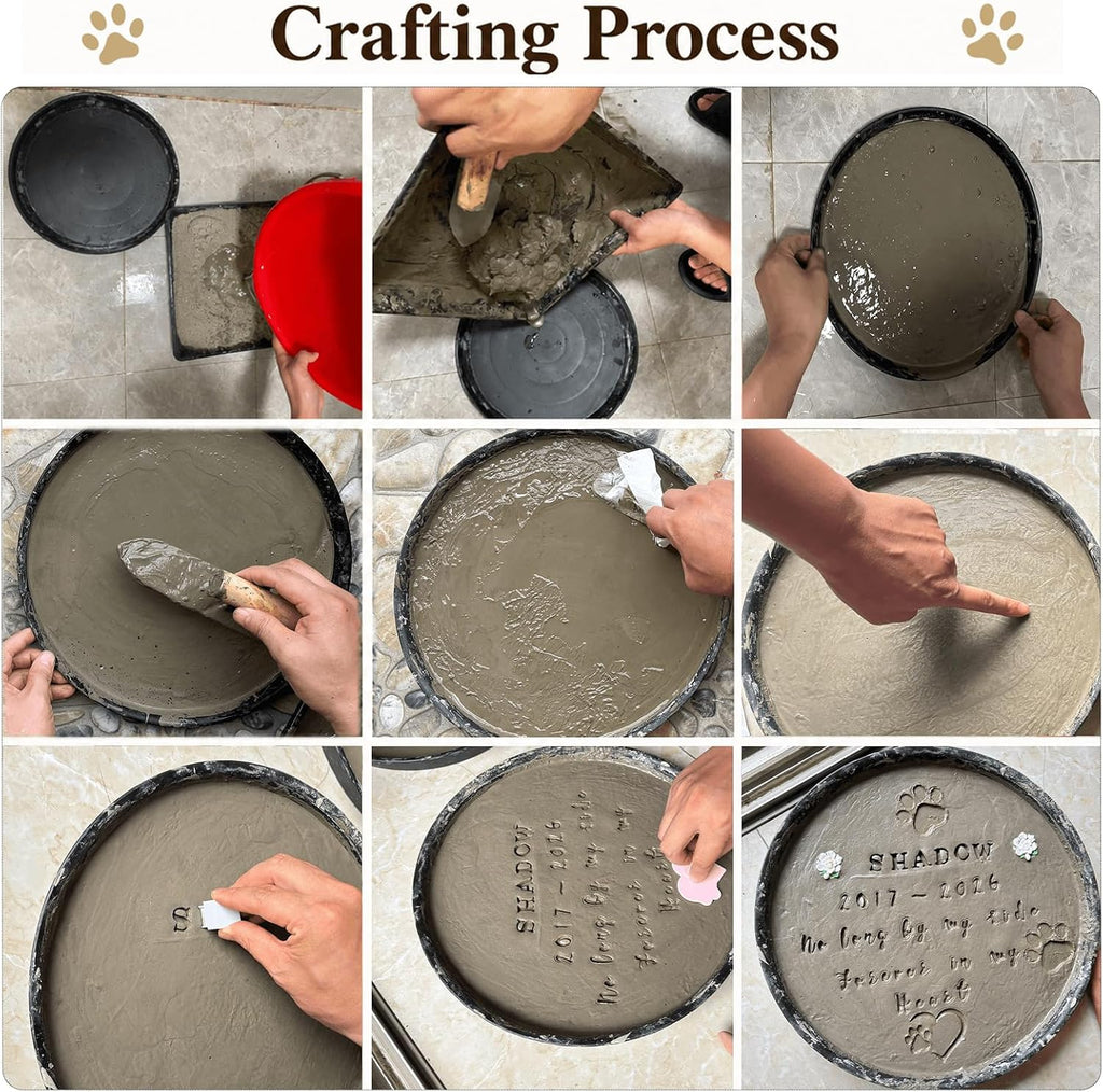 DIY Pet Memorial Stone Mold Dog Memorial Gift for Loss of Dog Sympathy Gift
