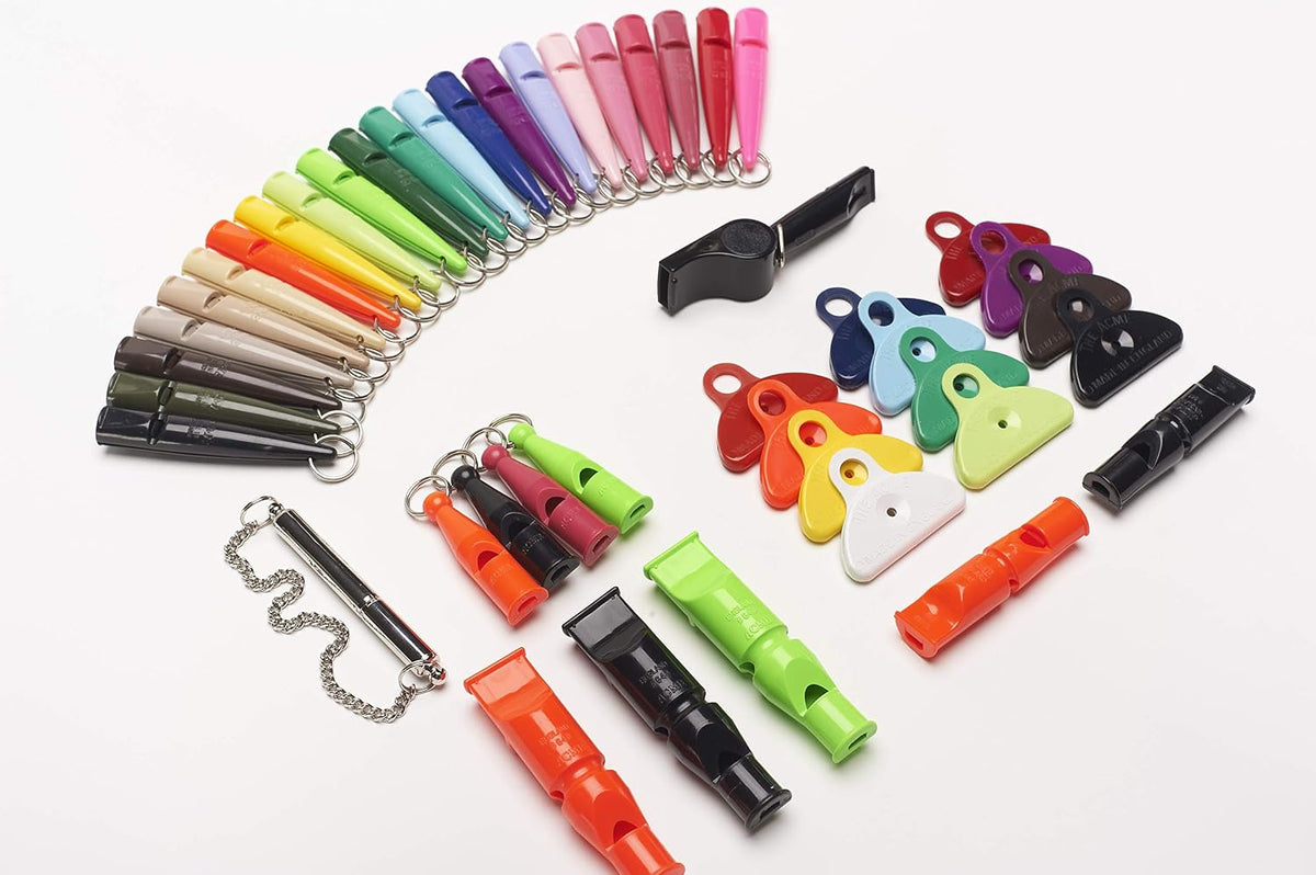 ACME 211.5 Professional Dog Training Whistle with Lanyard. BPA-Free Plastic. 90 dBA. Standardized 5400Hz Frequency for Larger Breeds. Weatherproof. Made in The UK (Honeysuckle/Black)