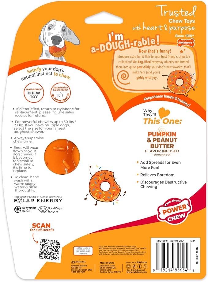 Nylabone Limited Edition 70th Birthday Donut Power Chew Toy - Image 10